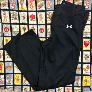 Under Armour Youth Black Baseball Pants (XL; LIKE NEW)
